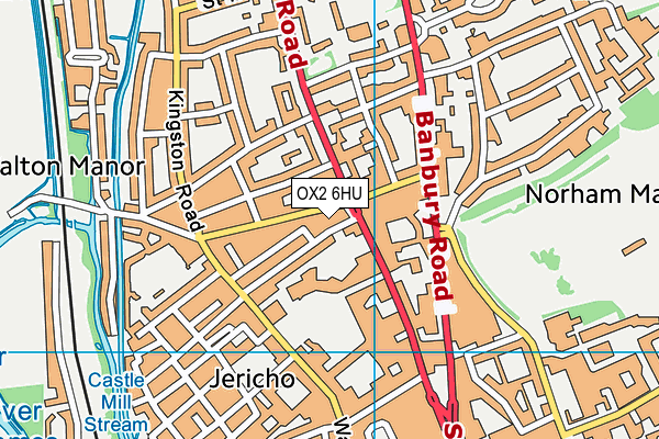 OX2 6HU map - OS VectorMap District (Ordnance Survey) OX2 6HU map - OS VectorMap District (Ordnance Survey)