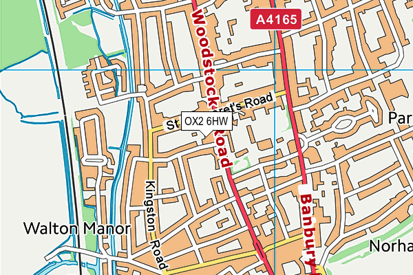 OX2 6HW map - OS VectorMap District (Ordnance Survey) OX2 6HW map - OS VectorMap District (Ordnance Survey)