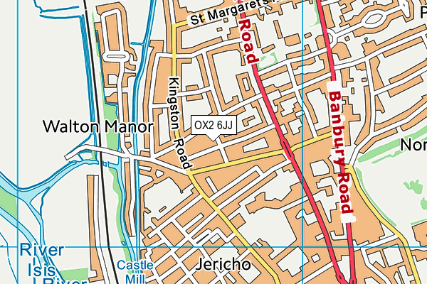 OX2 6JJ map - OS VectorMap District (Ordnance Survey) OX2 6JJ map - OS VectorMap District (Ordnance Survey)