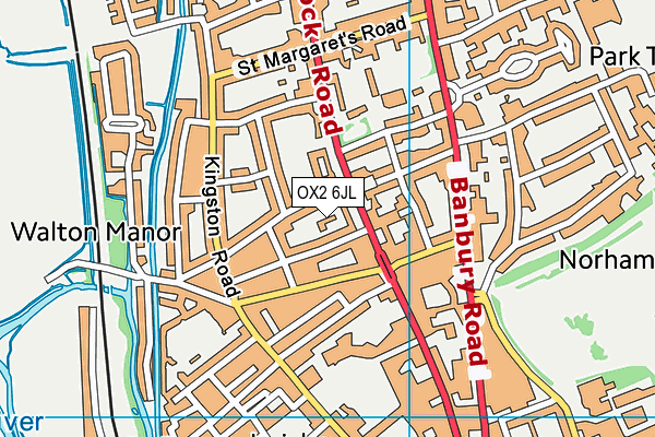 OX2 6JL map - OS VectorMap District (Ordnance Survey) OX2 6JL map - OS VectorMap District (Ordnance Survey)