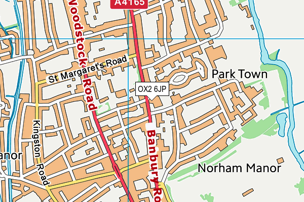 OX2 6JP map - OS VectorMap District (Ordnance Survey) OX2 6JP map - OS VectorMap District (Ordnance Survey)