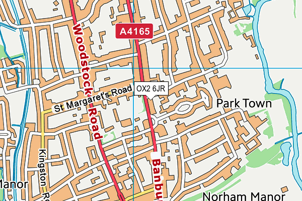 OX2 6JR map - OS VectorMap District (Ordnance Survey) OX2 6JR map - OS VectorMap District (Ordnance Survey)