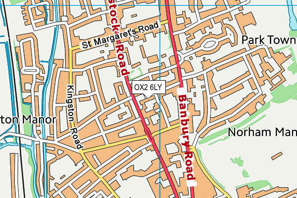 OX2 6LY map - OS VectorMap District (Ordnance Survey) OX2 6LY map - OS VectorMap District (Ordnance Survey)