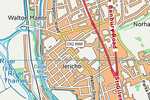 OX2 6NW map - OS VectorMap District (Ordnance Survey) OX2 6NW map - OS VectorMap District (Ordnance Survey)