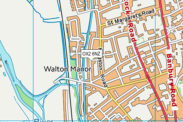 OX2 6NZ map - OS VectorMap District (Ordnance Survey) OX2 6NZ map - OS VectorMap District (Ordnance Survey)