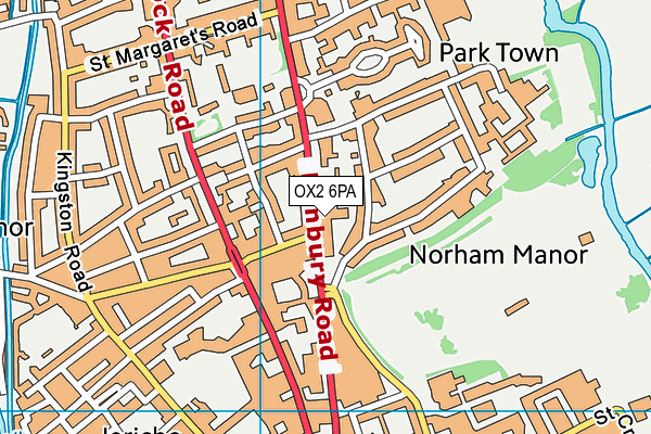 OX2 6PA map - OS VectorMap District (Ordnance Survey) OX2 6PA map - OS VectorMap District (Ordnance Survey)