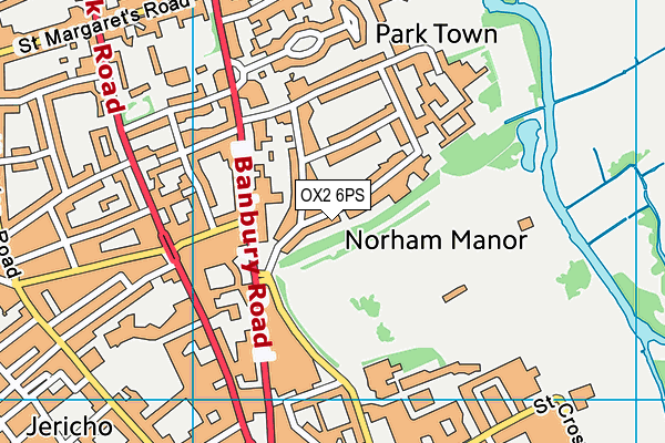 OX2 6PS map - OS VectorMap District (Ordnance Survey)