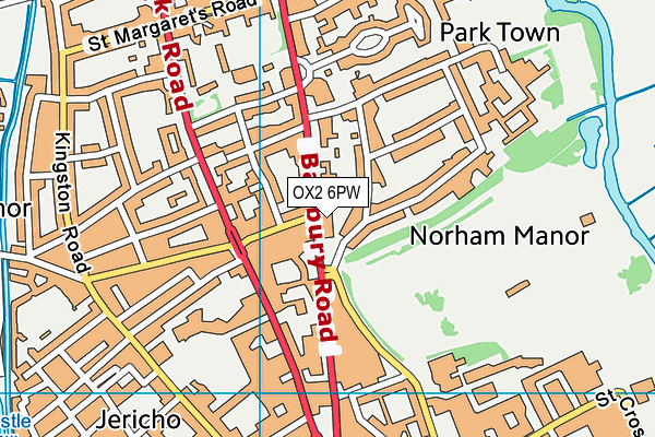 OX2 6PW map - OS VectorMap District (Ordnance Survey) OX2 6PW map - OS VectorMap District (Ordnance Survey)