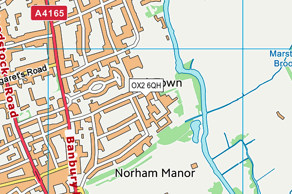 OX2 6QH map - OS VectorMap District (Ordnance Survey) OX2 6QH map - OS VectorMap District (Ordnance Survey)