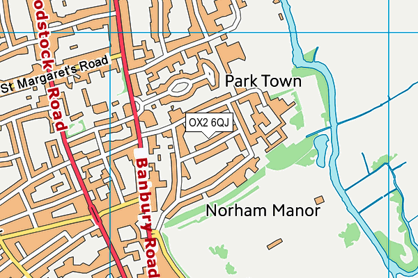 OX2 6QJ map - OS VectorMap District (Ordnance Survey) OX2 6QJ map - OS VectorMap District (Ordnance Survey)