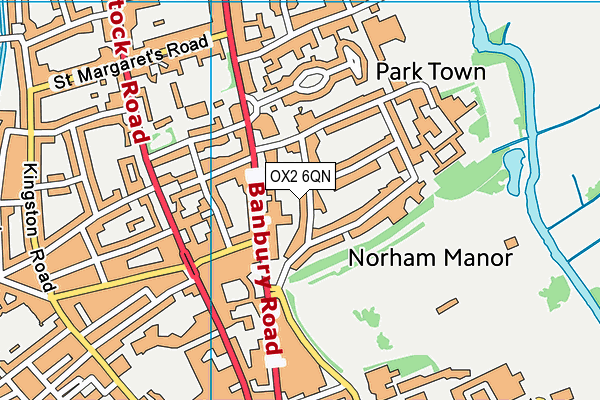 OX2 6QN map - OS VectorMap District (Ordnance Survey) OX2 6QN map - OS VectorMap District (Ordnance Survey)