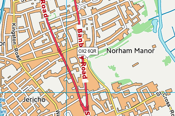 OX2 6QR map - OS VectorMap District (Ordnance Survey) OX2 6QR map - OS VectorMap District (Ordnance Survey)