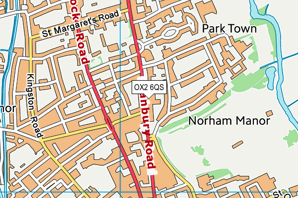 OX2 6QS map - OS VectorMap District (Ordnance Survey) OX2 6QS map - OS VectorMap District (Ordnance Survey)