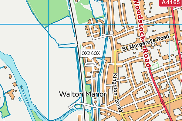 OX2 6QX map - OS VectorMap District (Ordnance Survey)