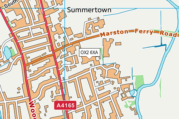 OX2 6XA map - OS VectorMap District (Ordnance Survey) OX2 6XA map - OS VectorMap District (Ordnance Survey)