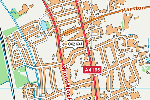 OX2 6XJ map - OS VectorMap District (Ordnance Survey) OX2 6XJ map - OS VectorMap District (Ordnance Survey)