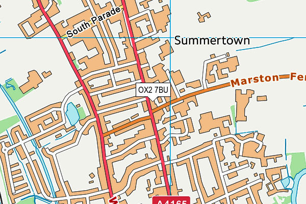 OX2 7BU map - OS VectorMap District (Ordnance Survey) OX2 7BU map - OS VectorMap District (Ordnance Survey)