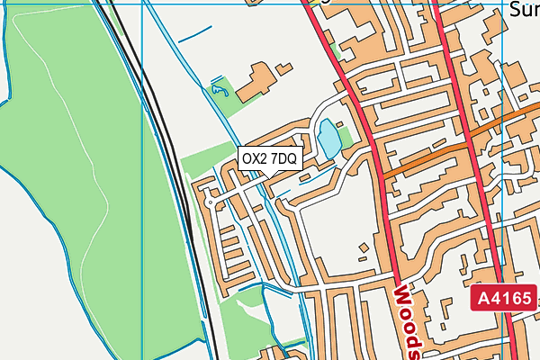 OX2 7DQ map - OS VectorMap District (Ordnance Survey) OX2 7DQ map - OS VectorMap District (Ordnance Survey)