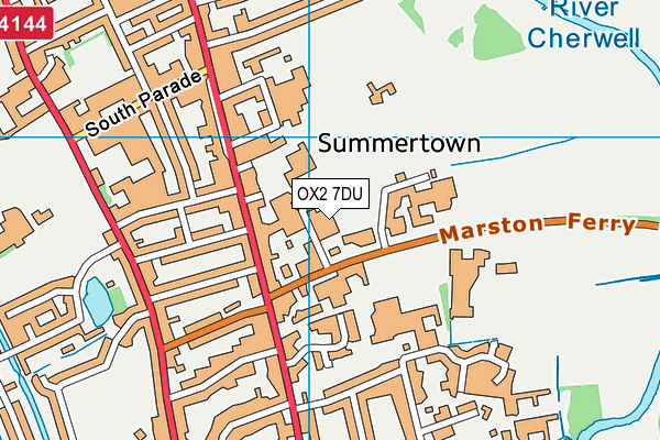 OX2 7DU map - OS VectorMap District (Ordnance Survey) OX2 7DU map - OS VectorMap District (Ordnance Survey)