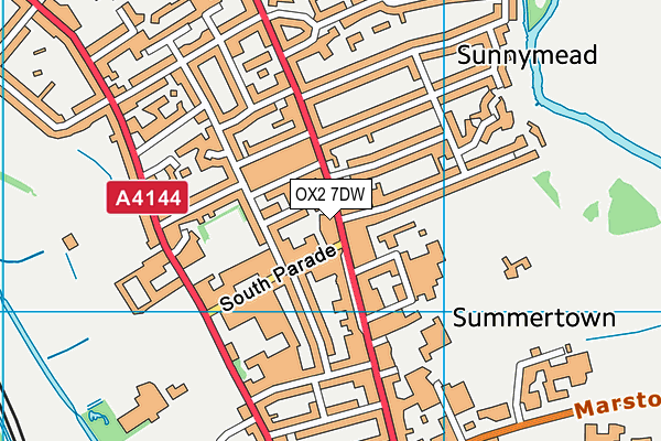 OX2 7DW map - OS VectorMap District (Ordnance Survey) OX2 7DW map - OS VectorMap District (Ordnance Survey)
