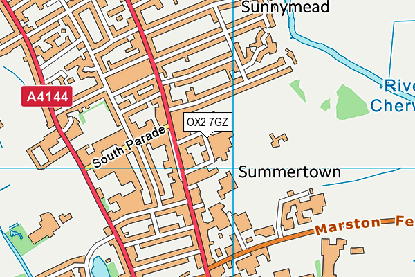 OX2 7GZ map - OS VectorMap District (Ordnance Survey) OX2 7GZ map - OS VectorMap District (Ordnance Survey)