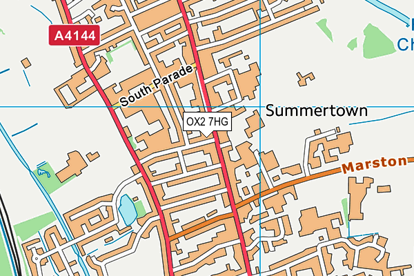 OX2 7HG map - OS VectorMap District (Ordnance Survey) OX2 7HG map - OS VectorMap District (Ordnance Survey)