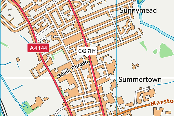 OX2 7HY map - OS VectorMap District (Ordnance Survey) OX2 7HY map - OS VectorMap District (Ordnance Survey)