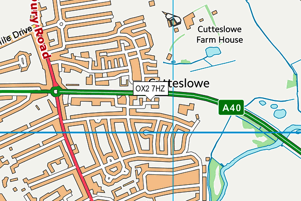 OX2 7HZ map - OS VectorMap District (Ordnance Survey) OX2 7HZ map - OS VectorMap District (Ordnance Survey)
