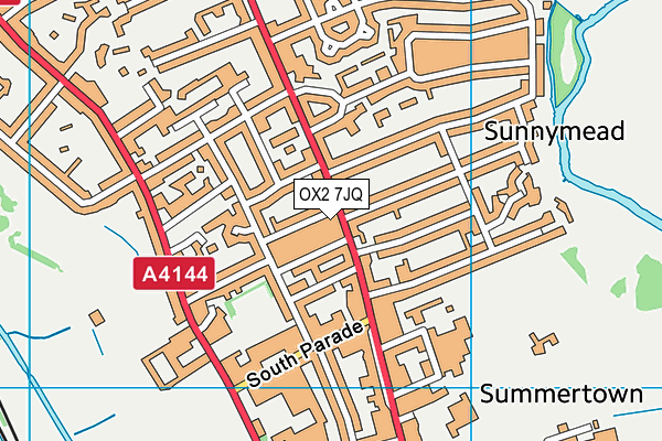 OX2 7JQ map - OS VectorMap District (Ordnance Survey) OX2 7JQ map - OS VectorMap District (Ordnance Survey)