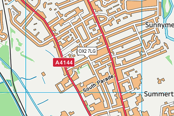 OX2 7LG map - OS VectorMap District (Ordnance Survey) OX2 7LG map - OS VectorMap District (Ordnance Survey)