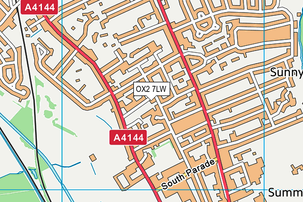 OX2 7LW map - OS VectorMap District (Ordnance Survey) OX2 7LW map - OS VectorMap District (Ordnance Survey)