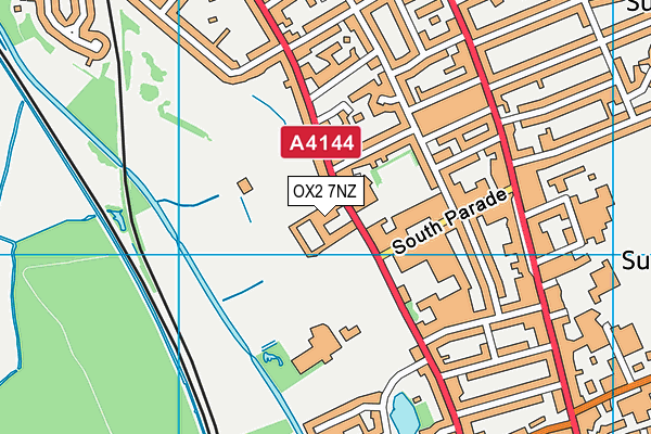 OX2 7NZ map - OS VectorMap District (Ordnance Survey) OX2 7NZ map - OS VectorMap District (Ordnance Survey)