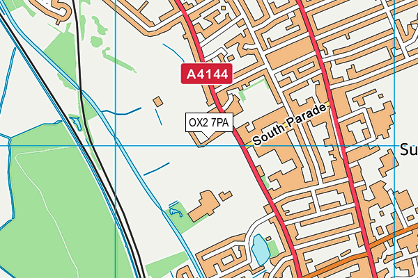 OX2 7PA map - OS VectorMap District (Ordnance Survey) OX2 7PA map - OS VectorMap District (Ordnance Survey)