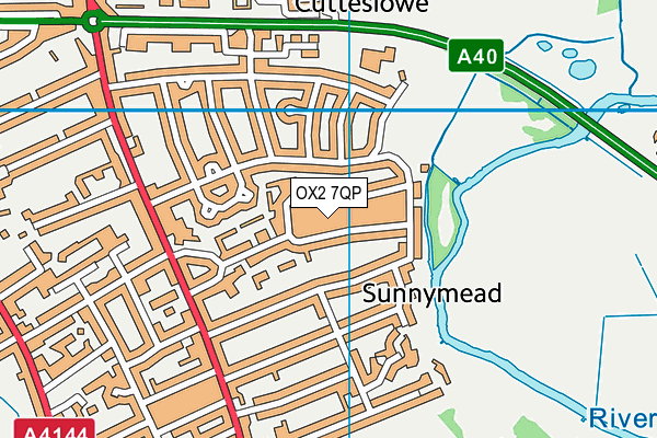 OX2 7QP map - OS VectorMap District (Ordnance Survey) OX2 7QP map - OS VectorMap District (Ordnance Survey)