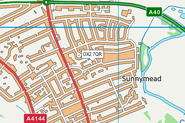 OX2 7QR map - OS VectorMap District (Ordnance Survey) OX2 7QR map - OS VectorMap District (Ordnance Survey)