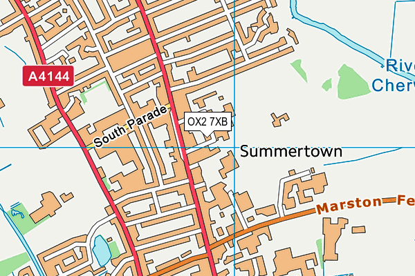 OX2 7XB map - OS VectorMap District (Ordnance Survey) OX2 7XB map - OS VectorMap District (Ordnance Survey)