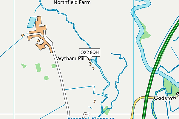 OX2 8QH map - OS VectorMap District (Ordnance Survey) OX2 8QH map - OS VectorMap District (Ordnance Survey)