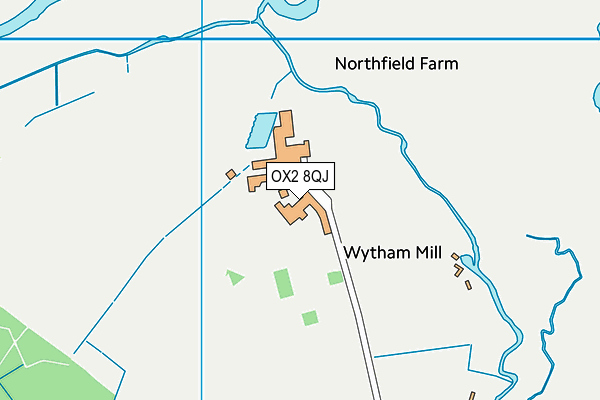 OX2 8QJ map - OS VectorMap District (Ordnance Survey) OX2 8QJ map - OS VectorMap District (Ordnance Survey)