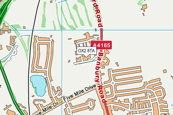OX2 8TA map - OS VectorMap District (Ordnance Survey) OX2 8TA map - OS VectorMap District (Ordnance Survey)