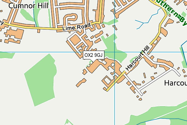 OX2 9GJ map - OS VectorMap District (Ordnance Survey) OX2 9GJ map - OS VectorMap District (Ordnance Survey)
