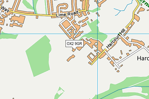 OX2 9GR map - OS VectorMap District (Ordnance Survey) OX2 9GR map - OS VectorMap District (Ordnance Survey)