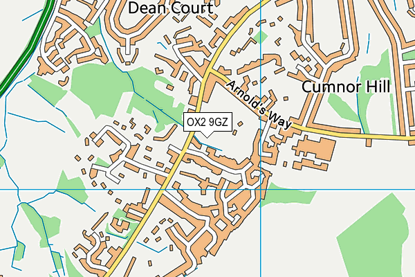 OX2 9GZ map - OS VectorMap District (Ordnance Survey) OX2 9GZ map - OS VectorMap District (Ordnance Survey)