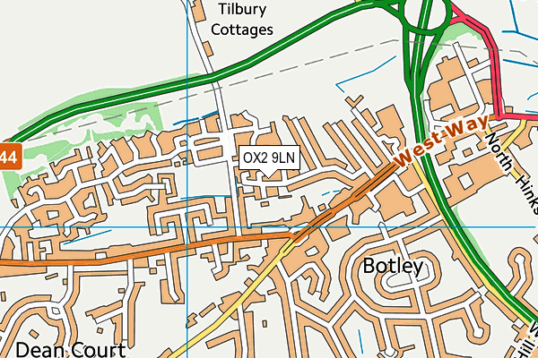 OX2 9LN map - OS VectorMap District (Ordnance Survey) OX2 9LN map - OS VectorMap District (Ordnance Survey)