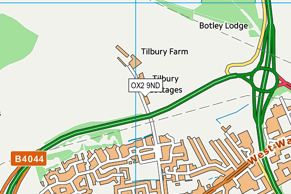 OX2 9ND map - OS VectorMap District (Ordnance Survey) OX2 9ND map - OS VectorMap District (Ordnance Survey)
