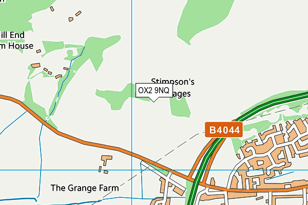 OX2 9NQ map - OS VectorMap District (Ordnance Survey) OX2 9NQ map - OS VectorMap District (Ordnance Survey)