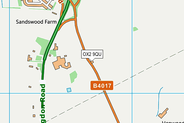 OX2 9QU map - OS VectorMap District (Ordnance Survey) OX2 9QU map - OS VectorMap District (Ordnance Survey)