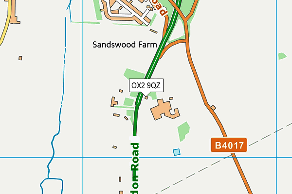 OX2 9QZ map - OS VectorMap District (Ordnance Survey) OX2 9QZ map - OS VectorMap District (Ordnance Survey)