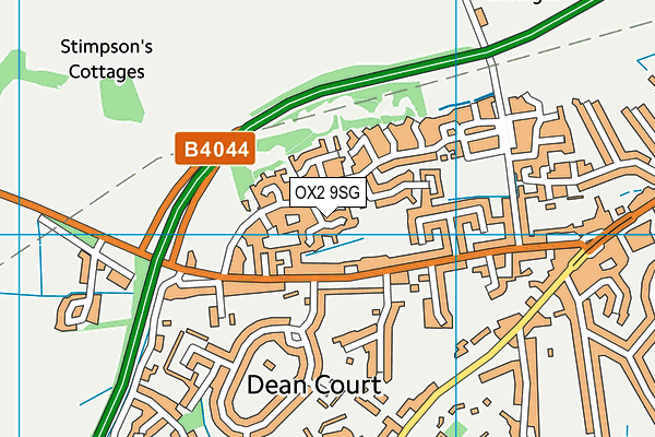 OX2 9SG map - OS VectorMap District (Ordnance Survey) OX2 9SG map - OS VectorMap District (Ordnance Survey)