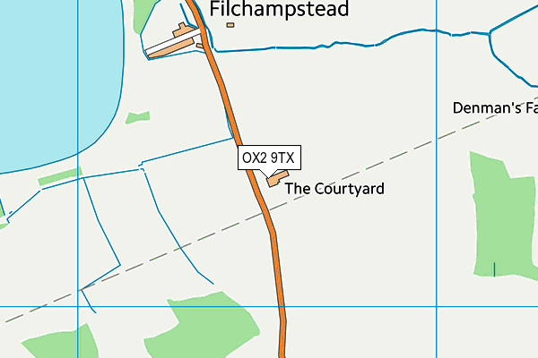 OX2 9TX map - OS VectorMap District (Ordnance Survey) OX2 9TX map - OS VectorMap District (Ordnance Survey)