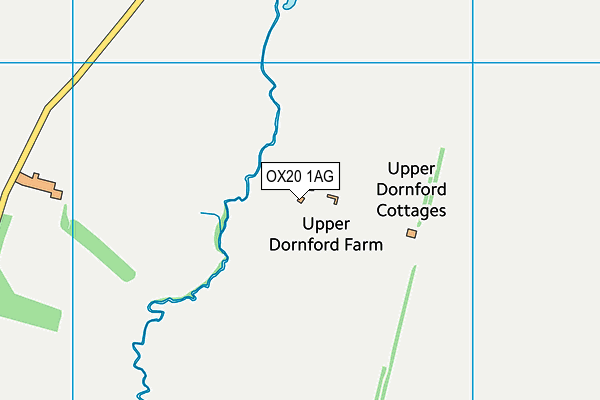 OX20 1AG map - OS VectorMap District (Ordnance Survey) OX20 1AG map - OS VectorMap District (Ordnance Survey)